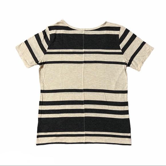 ARITZIA T. BABATON Scoop Neck Stripe Tee Size S - Picture 3 of 6